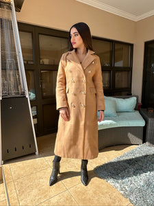 Camel double breasted jacket