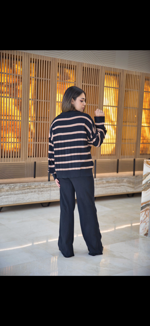 Striped jersey set