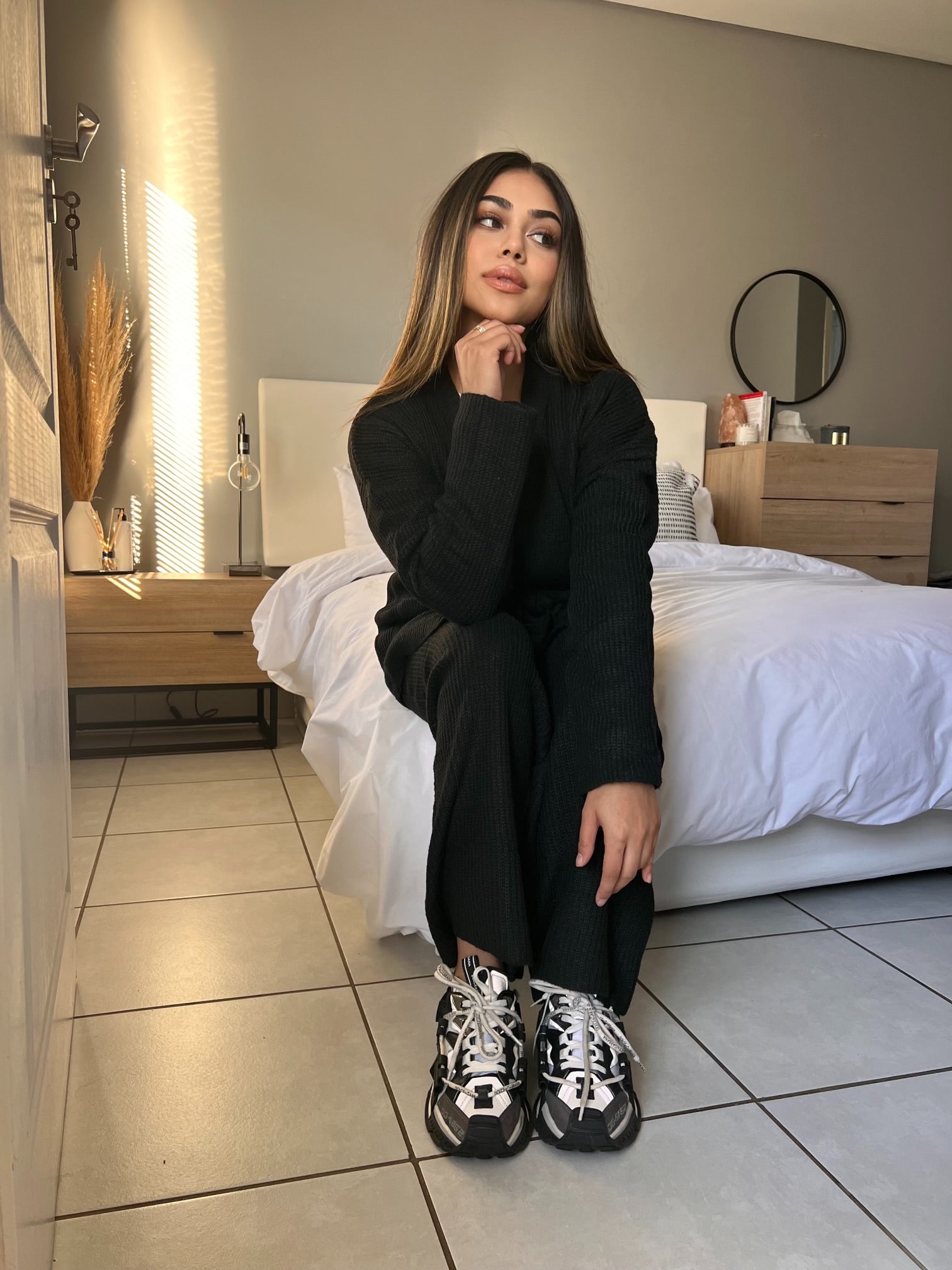 Black jersey set