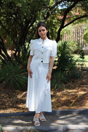 White skirt set