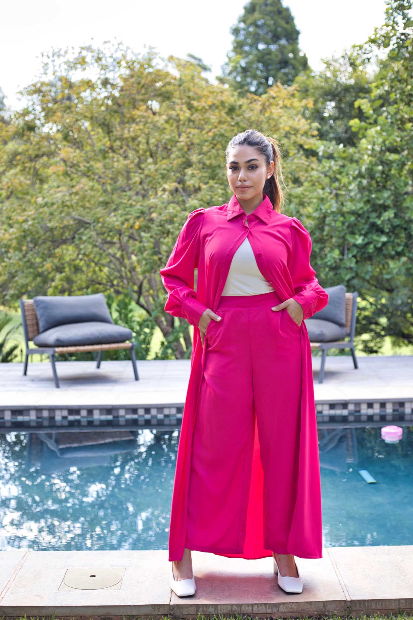 Fuchsia two piece set