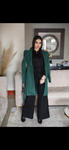 Green puff shoulder jacket