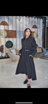 Black suede dress