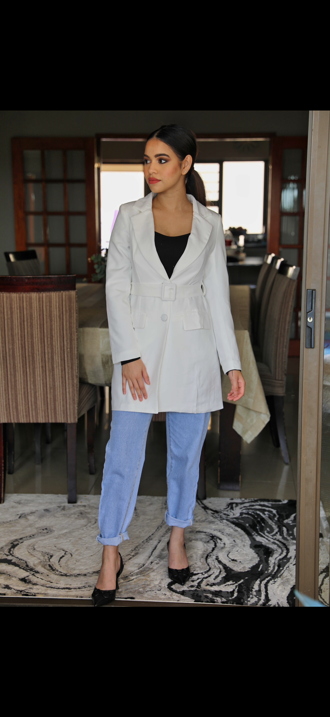 White blazer