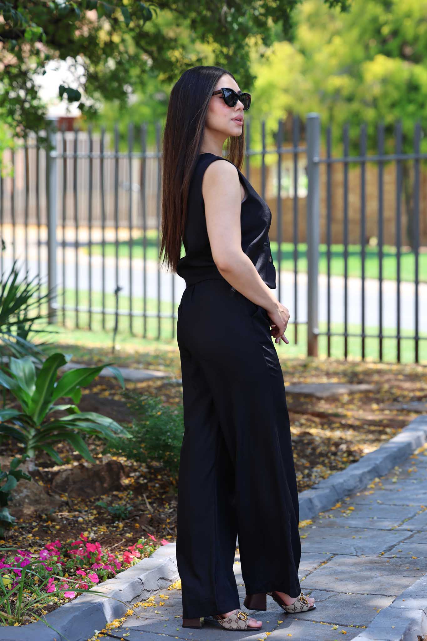 Black waist coat set